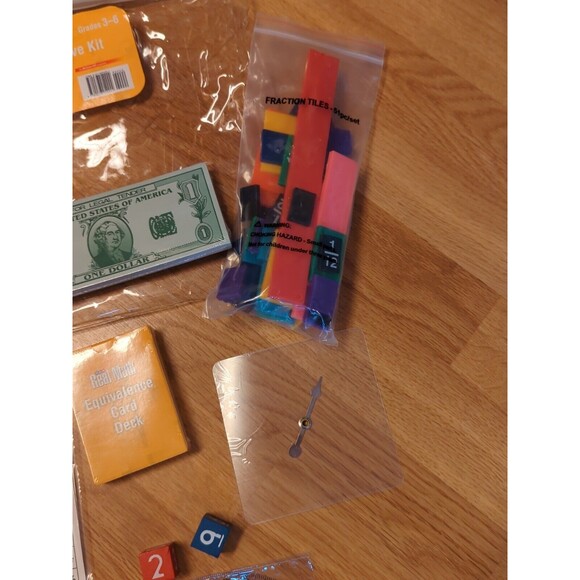 SRA Real Math Individual Manipulative Kit Grades 3-6 McGraw Hill Homeschool - Picture 5 of 9